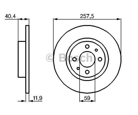 BOSCH ON DISK TAKIM FIAT PUNTO TEMPRA TIPO