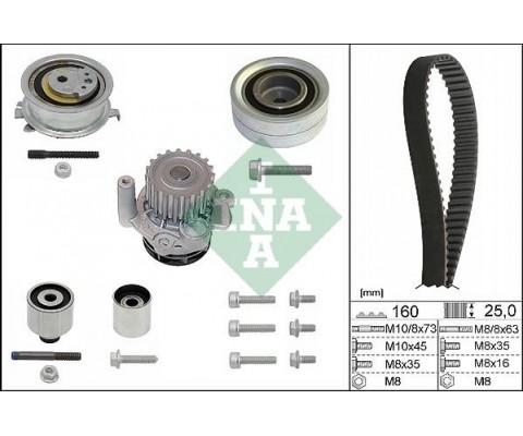 INA DEVİRDAİMLİ TRİGER SETİ A3-JETTA-CADDY-POLO-PASSAT 1.6-2.0 TDI